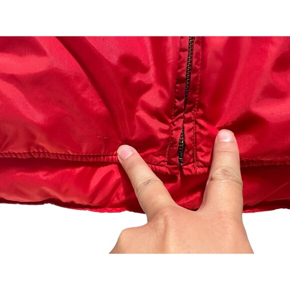 Vintage Eddie Bauer Down Puffer Vest Men XL Red Quilted Outdoor Gorpcore Hiking - Picture 7 of 16